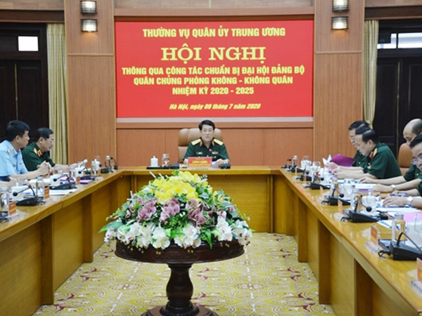 Thường vụ Quân ủy Trung ương thông qua công tác chuẩn bị đại hội Đảng bộ Quân chủng PK-KQ nhiệm kỳ 2020-2025