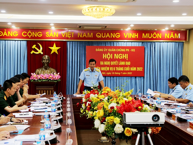 Đảng ủy Quân chủng Phòng không - Không quân ra Nghị quyết lãnh đạo nhiệm vụ 6 tháng cuối năm 2022