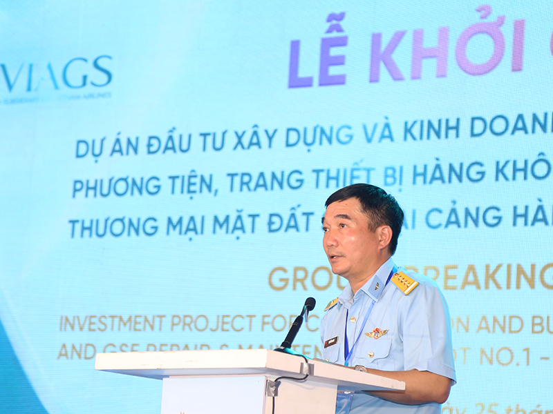 Lễ khởi công Dự án đầu tư Xây dựng và kinh doanh dịch vụ sửa chữa, bảo dưỡng phương tiện, trang thiết bị hàng không và dịch vụ phục vụ kỹ thuật thương mại mặt đất số 1 tại cảng hàng không quốc tế Long Thành