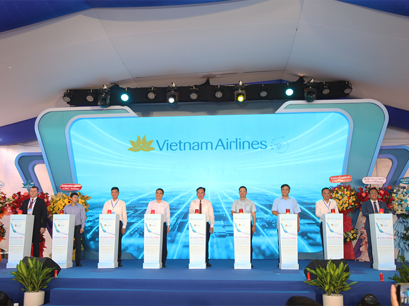 Lễ khởi công Dự án đầu tư Xây dựng và kinh doanh dịch vụ sửa chữa, bảo dưỡng phương tiện, trang thiết bị hàng không và dịch vụ phục vụ kỹ thuật thương mại mặt đất số 1 tại cảng hàng không quốc tế Long Thành