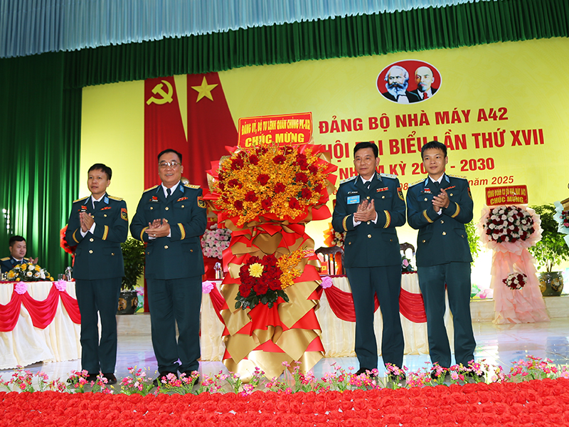 Đảng bộ Nhà máy A42 tổ chức thành công Đại hội đại biểu lần thứ XVII
