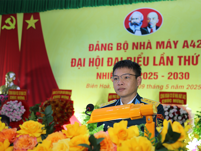 Đảng bộ Nhà máy A42 tổ chức thành công Đại hội đại biểu lần thứ XVII