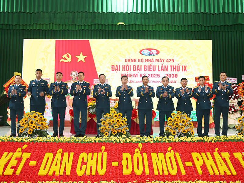 Đảng bộ Nhà máy A29 tổ chức thành công Đại hội đại biểu lần thứ IX, nhiệm kỳ 2025-2030.
