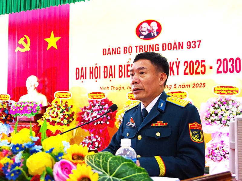 Đảng bộ Trung đoàn 937 tổ chức thành công Đại hội đại biểu nhiệm kỳ 2025-2030.
