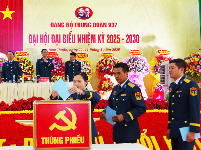Đảng bộ Trung đoàn 937 tổ chức thành công Đại hội đại biểu nhiệm kỳ 2025-2030.