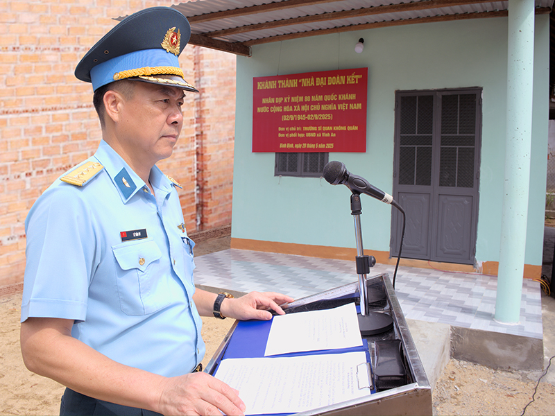 Trường Sĩ quan Không quân khánh thành 02 nhà “Đại đoàn kết”