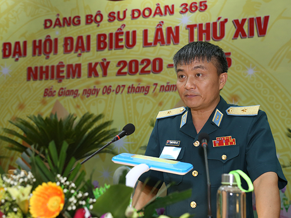 Đảng bộ Sư đoàn 365 tổ chức thành công Đại hội đại biểu Đảng bộ lần thứ XIV nhiệm kỳ 2020-2025