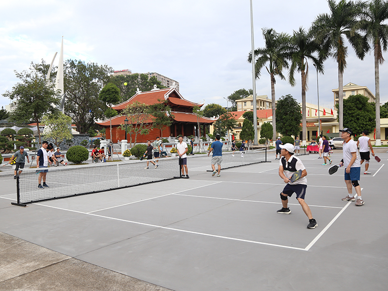 Giao lưu Pickleball chào mừng Quân chủng Phòng không - Không quân đón nhận danh hiệu Anh hùng Lực lượng vũ trang nhân dân và kỷ niệm 62 năm Ngày truyền thống