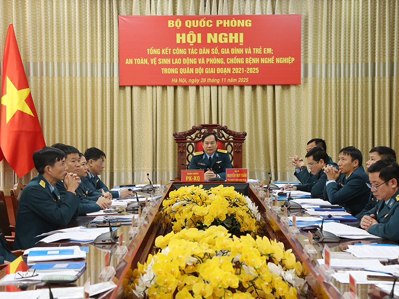 Bộ Quốc phòng tổng kết công tác Dân số, gia đình và Trẻ em; an toàn, vệ sinh lao động và phòng, chống bệnh nghề nghiệp trong Quân đội giai đoạn 2021 - 2025