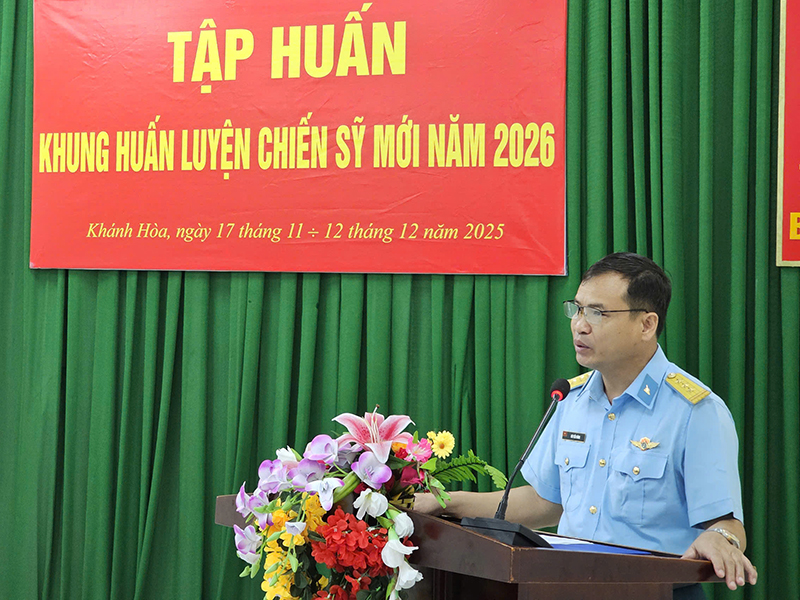 Sư đoàn 377 tập huấn khung huấn luyện chiến sĩ mới năm 2026