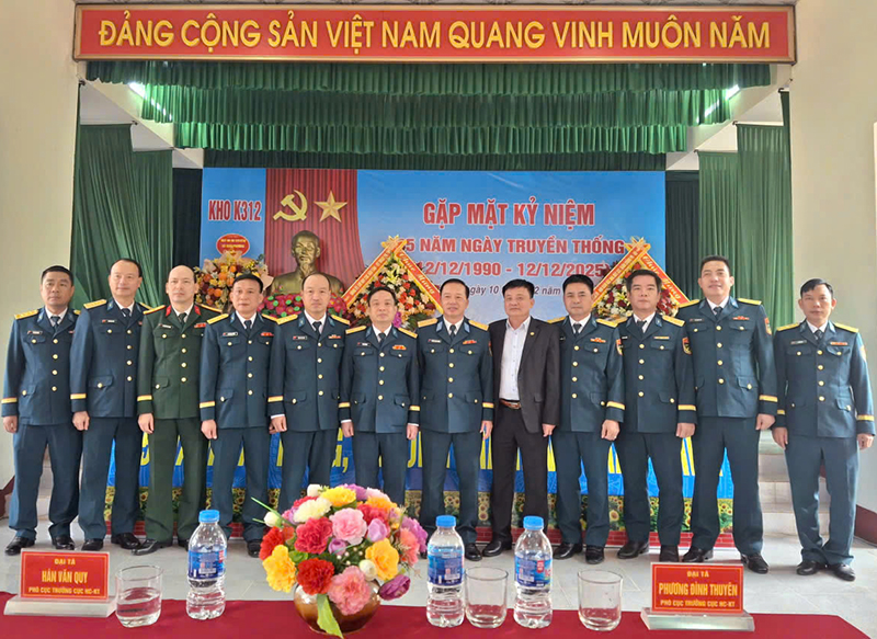 Kho K312 tổ chức Gặp mặt kỷ niệm 35 năm Ngày truyền thống (12-12-1990 / 12-12-2025)