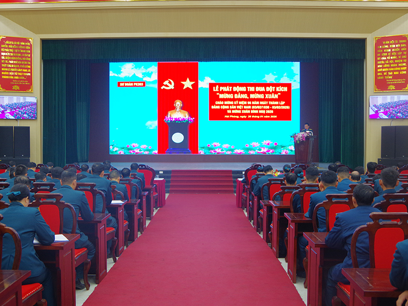 Sư đo&agrave;n 363 tổ chức Lễ ph&aacute;t động thi đua đột k&iacute;ch &ldquo;Mừng Đảng, mừng Xu&acirc;n&rdquo;
