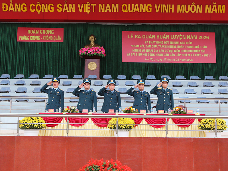 Khối Cơ quan Qu&acirc;n chủng Ph&ograve;ng kh&ocirc;ng - Kh&ocirc;ng qu&acirc;n tổ chức Lễ ra qu&acirc;n huấn luyện năm 2026