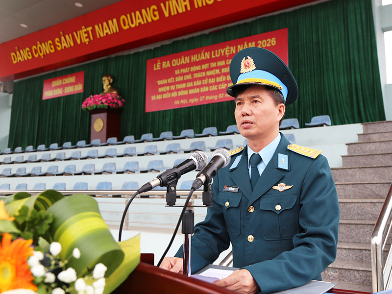 Khối Cơ quan Qu&acirc;n chủng Ph&ograve;ng kh&ocirc;ng - Kh&ocirc;ng qu&acirc;n tổ chức Lễ ra qu&acirc;n huấn luyện năm 2026