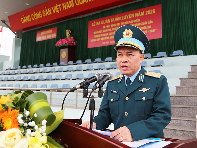 Khối Cơ quan Qu&acirc;n chủng Ph&ograve;ng kh&ocirc;ng - Kh&ocirc;ng qu&acirc;n tổ chức Lễ ra qu&acirc;n huấn luyện năm 2026