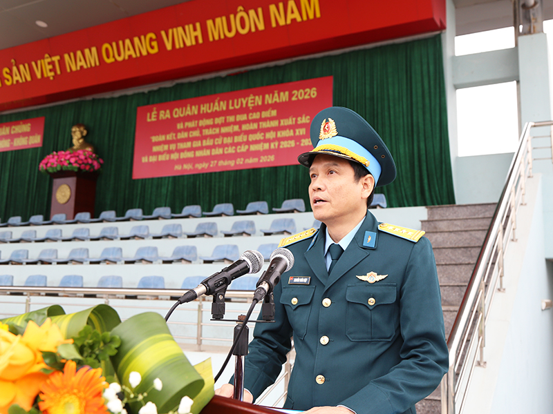 Khối Cơ quan Qu&acirc;n chủng Ph&ograve;ng kh&ocirc;ng - Kh&ocirc;ng qu&acirc;n tổ chức Lễ ra qu&acirc;n huấn luyện năm 2026