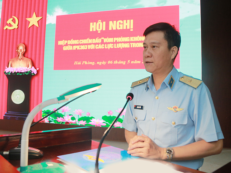 Sư đo&agrave;n 363 tổ chức Hội nghị hiệp đồng chiến đấu &ldquo;V&ograve;m ph&ograve;ng kh&ocirc;ng bền vững&rdquo;