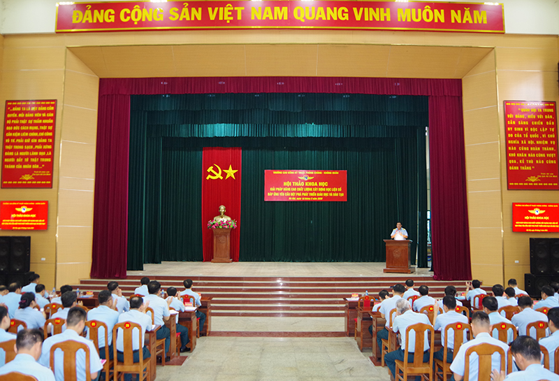 Trường Cao đẳng Kỹ thuật PK-KQ tổ chức Hội thảo khoa học “Giải pháp nâng cao chất lượng xây dựng học liệu số đáp ứng yêu cầu đột phá phát triển giáo dục và đào tạo”