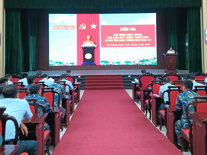 Sư đo&agrave;n 363 tổ chức kiểm tra Ph&oacute; trung đo&agrave;n trưởng, Ph&oacute; Tham mưu trưởng Trung đo&agrave;n, Ph&oacute; Tiểu đo&agrave;n trưởng Tiểu đo&agrave;n 105 năm 2026