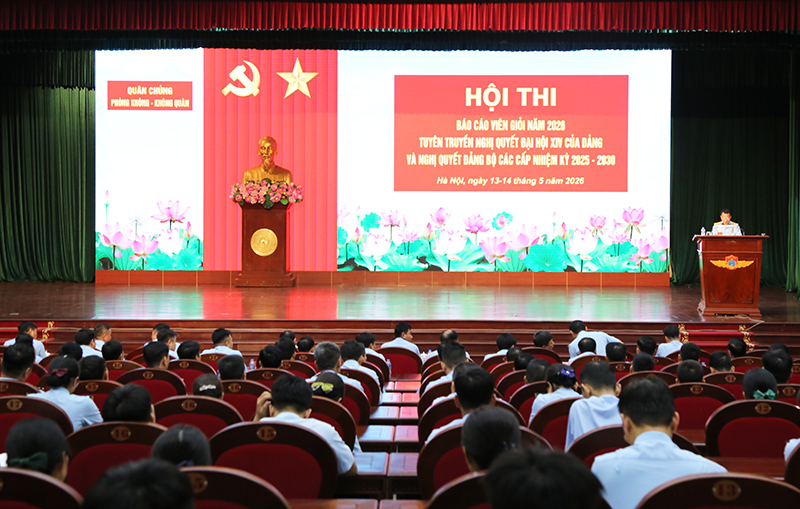 Qu&acirc;n chủng Ph&ograve;ng kh&ocirc;ng - Kh&ocirc;ng qu&acirc;n tổ chức Khai mạc hội thi B&aacute;o c&aacute;o vi&ecirc;n giỏi năm 2026