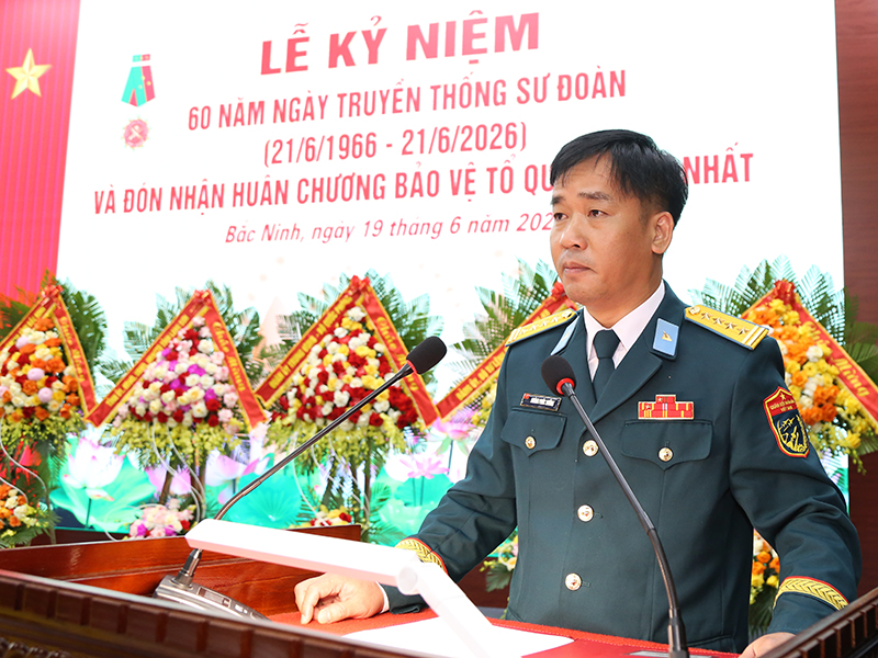 Sư đo&agrave;n 365 tổ chức Lễ kỷ niệm 60 năm Ng&agrave;y truyền thống v&agrave; đ&oacute;n nhận Hu&acirc;n chương Bảo vệ Tổ quốc hạng Nhất