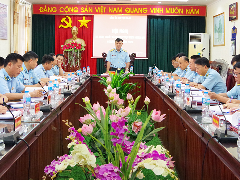 Đảng ủy Học viện Ph&ograve;ng kh&ocirc;ng-Kh&ocirc;ng qu&acirc;n tổ chức Hội nghị ra Nghị quyết l&atilde;nh đạo thực hiện nhiệm vụ  6 th&aacute;ng cuối năm 2026