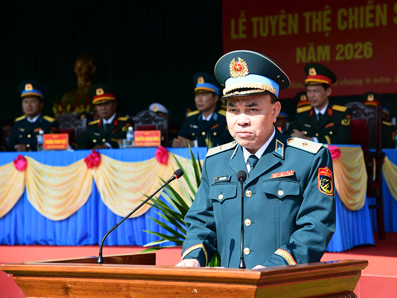 Các đơn vị trong Quân chủng Phòng không-Không quân tổ chức Lễ tuyên thệ chiến sĩ mới năm 2026
