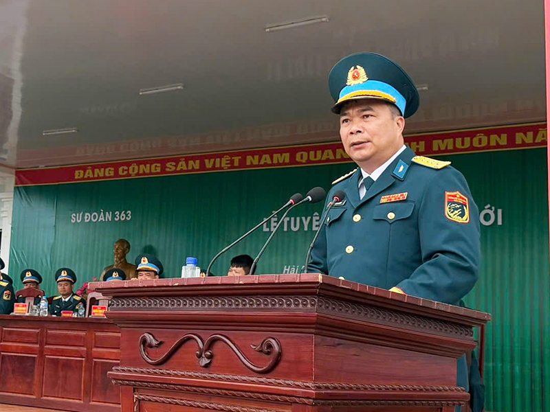Các đơn vị trong Quân chủng Phòng không-Không quân tổ chức Lễ tuyên thệ chiến sĩ mới năm 2026
