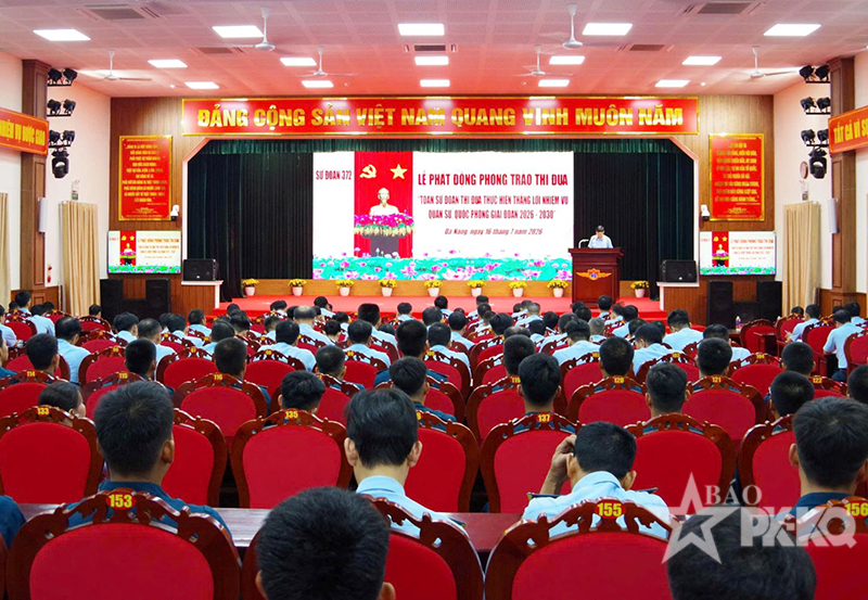 Sư đoàn 372 phát động Phong trào Thi đua thực hiện thắng lợi nhiệm vụ quân sự, quốc phòng giai đoạn 2026 - 2030