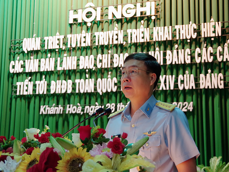 Trường Sĩ quan Không quân quán triệt, tuyên truyền, triển khai thực hiện các văn bản lãnh đạo, chỉ đạo đại hội đảng các cấp
