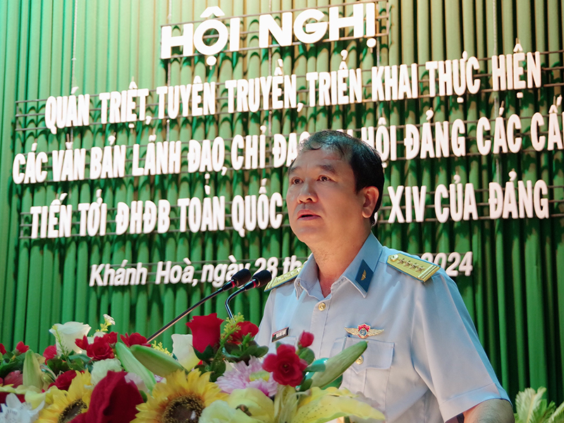 Trường Sĩ quan Không quân quán triệt, tuyên truyền, triển khai thực hiện các văn bản lãnh đạo, chỉ đạo đại hội đảng các cấp