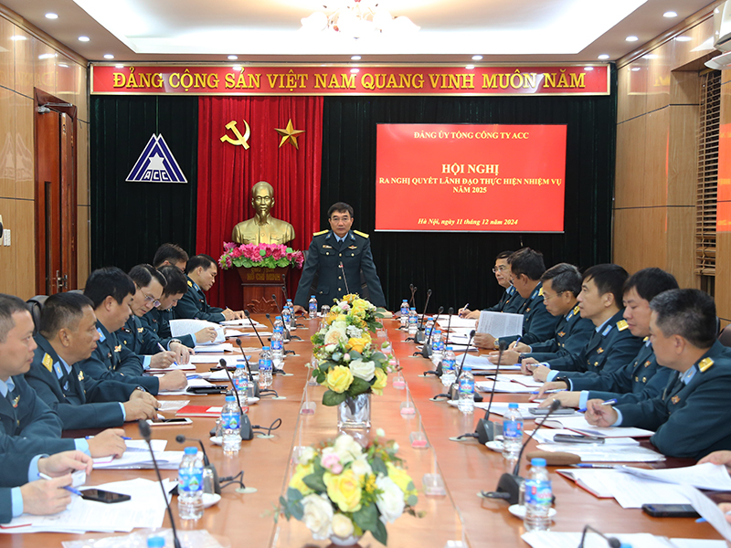 Đảng ủy Tổng công ty Xây dựng công trình hàng không ACC ra Nghị quyết lãnh đạo thực hiện nhiệm vụ năm 2025