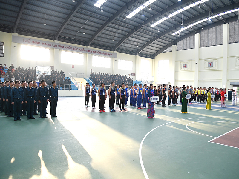 Khai mạc Giải bóng rổ Quân chủng Phòng không-Không quân năm 2024