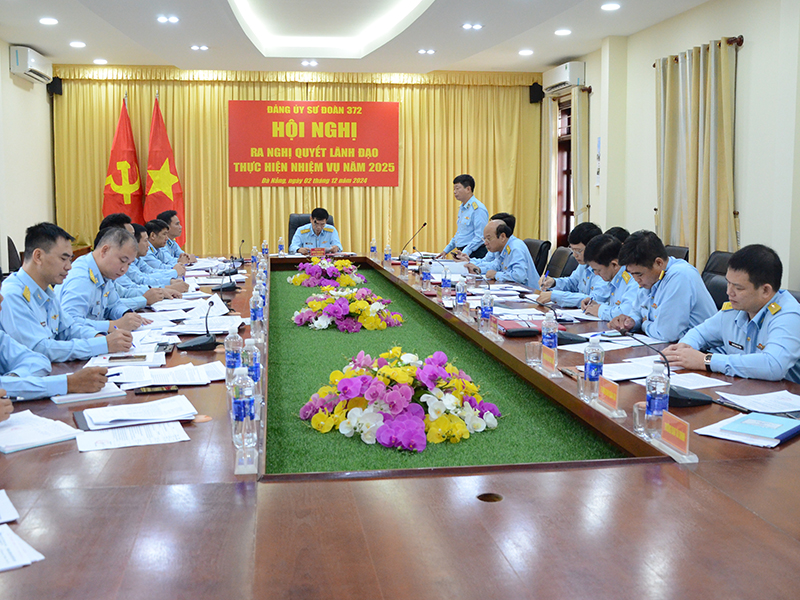 Đảng ủy Sư đoàn 372 ra Nghị quyết lãnh đạo thực hiện nhiệm vụ năm 2025