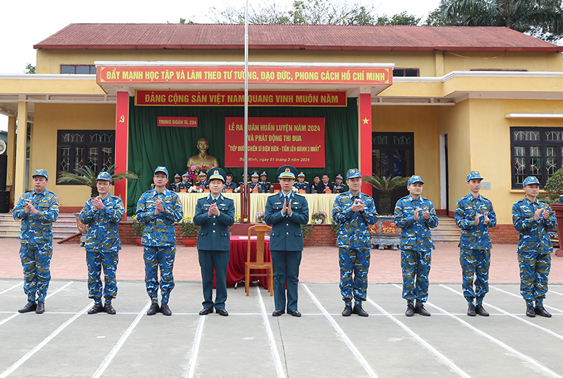 Các đơn vị trong Quân chủng Phòng không - Không quân tổ chức Lễ ra quân huấn luyện năm 2024