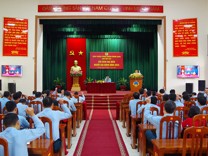 Nhà máy A34 tổ chức Hội nghị đại biểu Người lao động năm 2024
