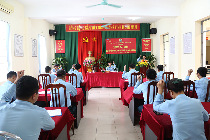 Xưởng in Phòng không - Không quân tổ chức Hội nghị Cán bộ, công chức, viên chức, người lao động năm 2024