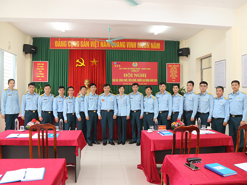 Xưởng in Phòng không - Không quân tổ chức Hội nghị Cán bộ, công chức, viên chức, người lao động năm 2024
