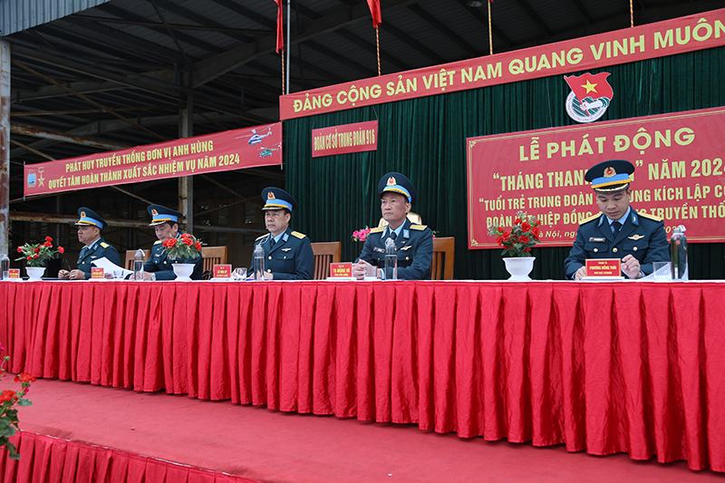 Trung đoàn 916 tổ chức Lễ phát động “Tháng Thanh niên” năm 2024