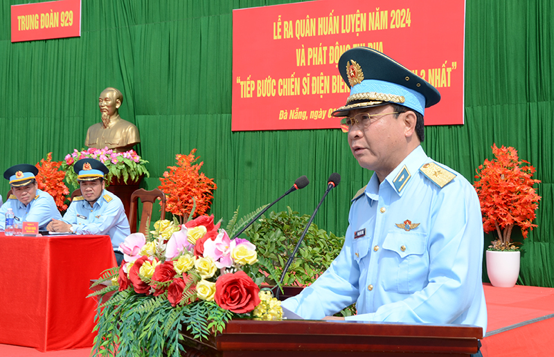 Các đơn vị trong Quân chủng Phòng không - Không quân tổ chức Lễ ra quân huấn luyện năm 2024