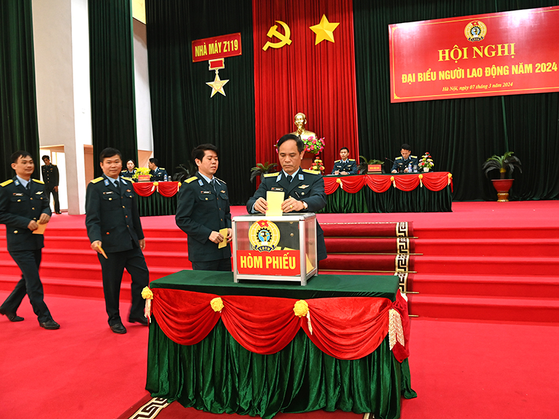 Công đoàn cơ sở Nhà máy Z119 tổ chức Hội nghị đại biểu Người lao động năm 2024