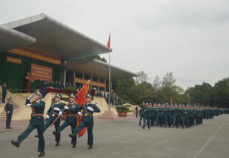 Các đơn vị trong Quân chủng Phòng không - Không quân tổ chức Lễ ra quân huấn luyện năm 2024