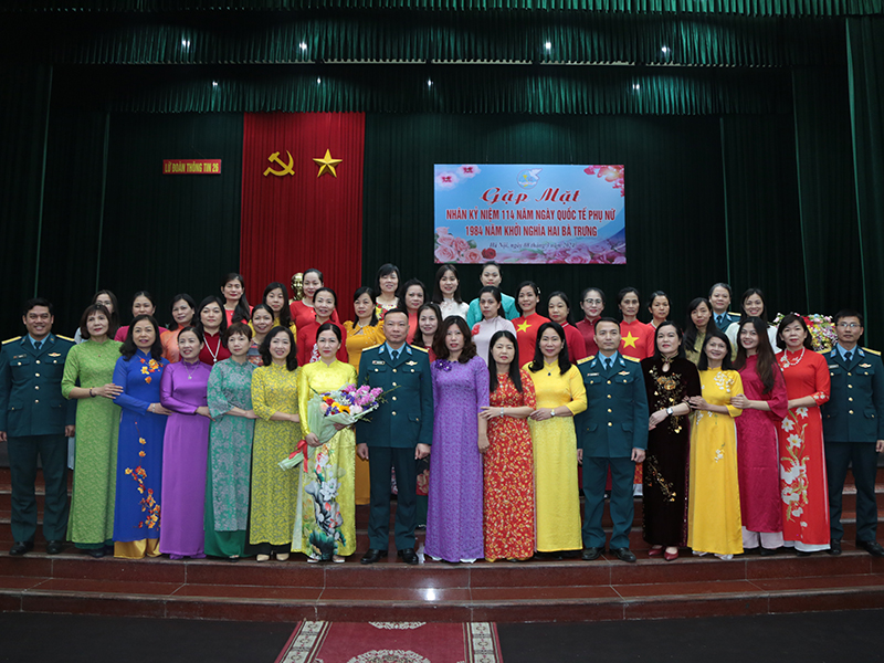 Các cơ quan, đơn vị trong Quân chủng Phòng không - Không quân gặp mặt kỷ niệm 114 năm Ngày Quốc tế Phụ nữ 8-3