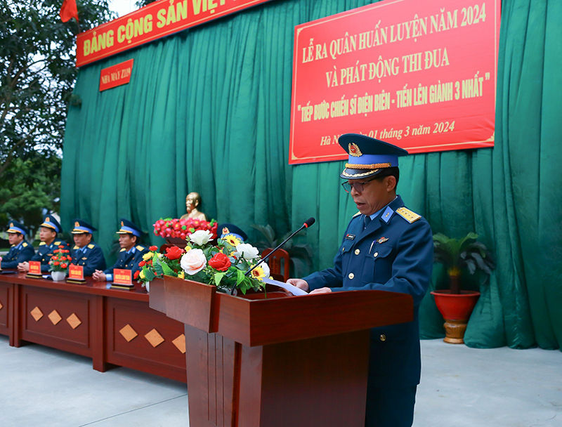 Các đơn vị trong Quân chủng Phòng không - Không quân tổ chức Lễ ra quân huấn luyện năm 2024