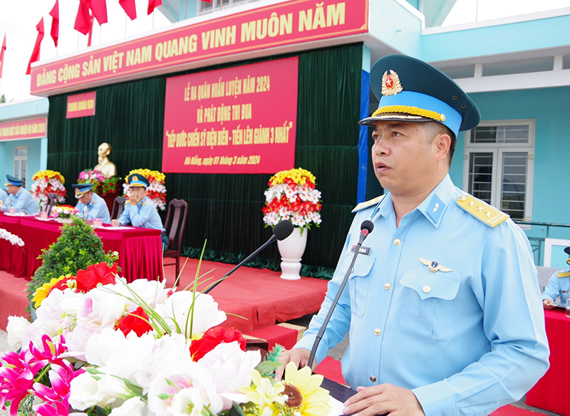 Các đơn vị trong Quân chủng Phòng không - Không quân tổ chức Lễ ra quân huấn luyện năm 2024