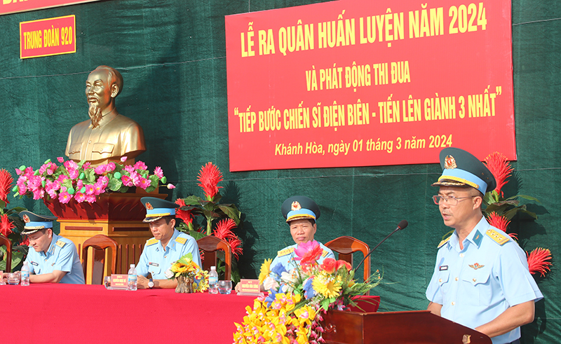 Các đơn vị trong Quân chủng Phòng không - Không quân tổ chức Lễ ra quân huấn luyện năm 2024