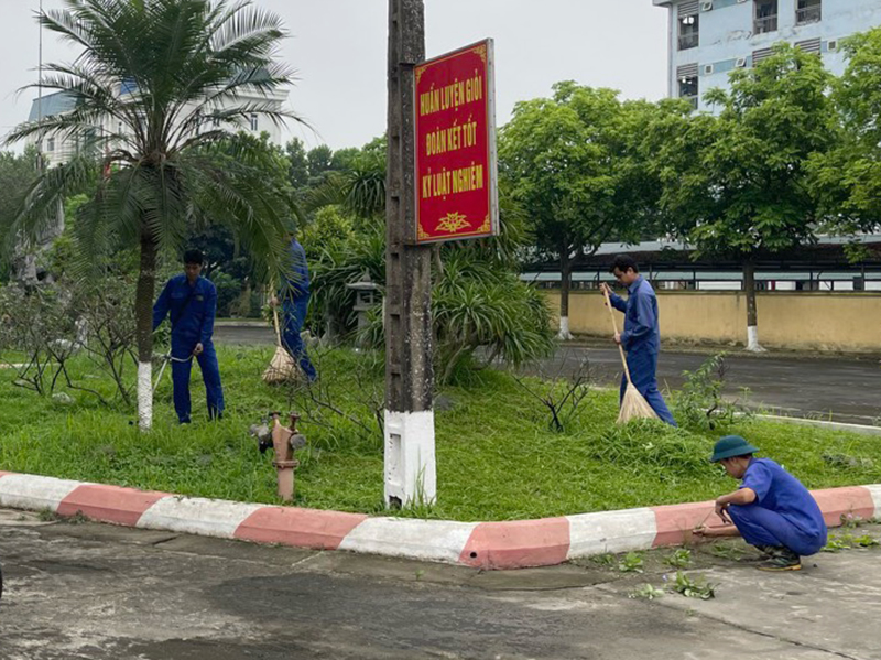 Chung tay xây dựng đơn vị sáng, xanh, sạch, đẹp