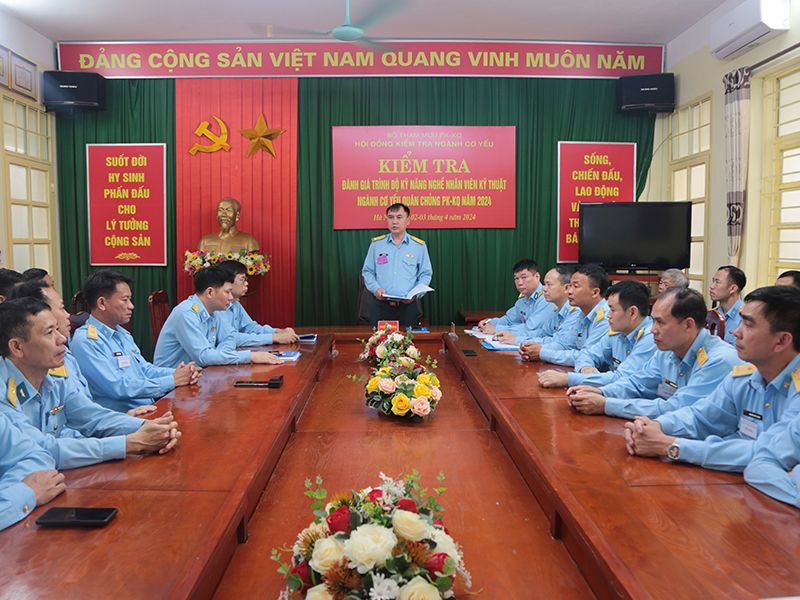 Ngành Cơ yếu Quân chủng Phòng không - Không quân kiểm tra, đánh giá trình độ kỹ năng nghề năm 2024