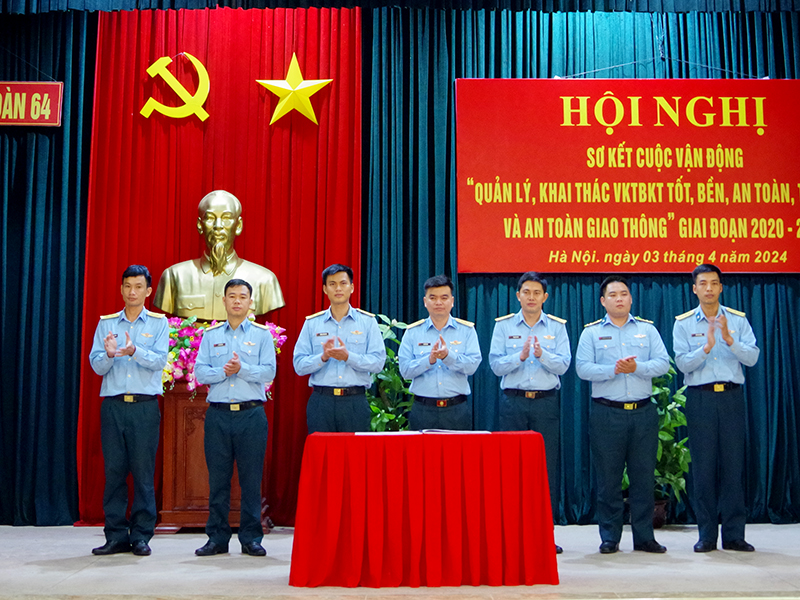 Trung đoàn 64 sơ kết 5 năm thực hiện Cuộc vận động 50 giai đoạn 2020-2024
