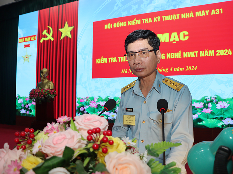 Nhà máy A31 kiểm tra trình độ kỹ năng nghề nhân viên kỹ thuật năm 2024